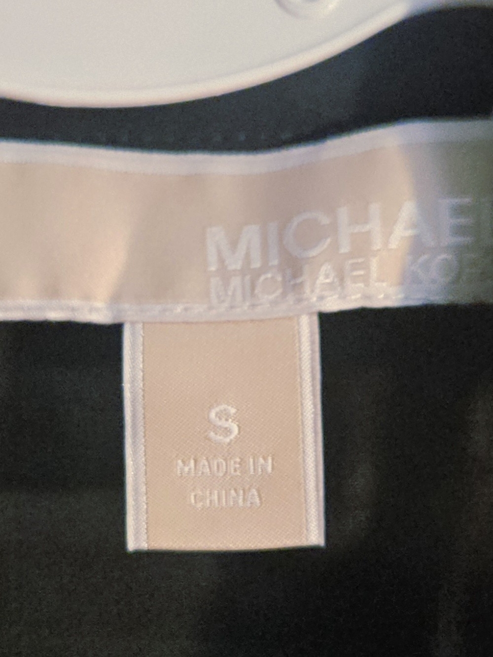 MICHAEL Michael Kors Silky Sheer Black Tie-Neck Scarf Blouse - Women's S